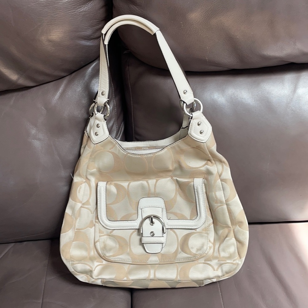 COACH Campbell Signature Hobo Handbag